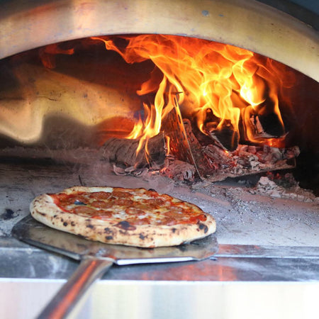 Pelle à pizza pizza napoletana rectangulaire perforée, 330x330 mm, l=1860 mm